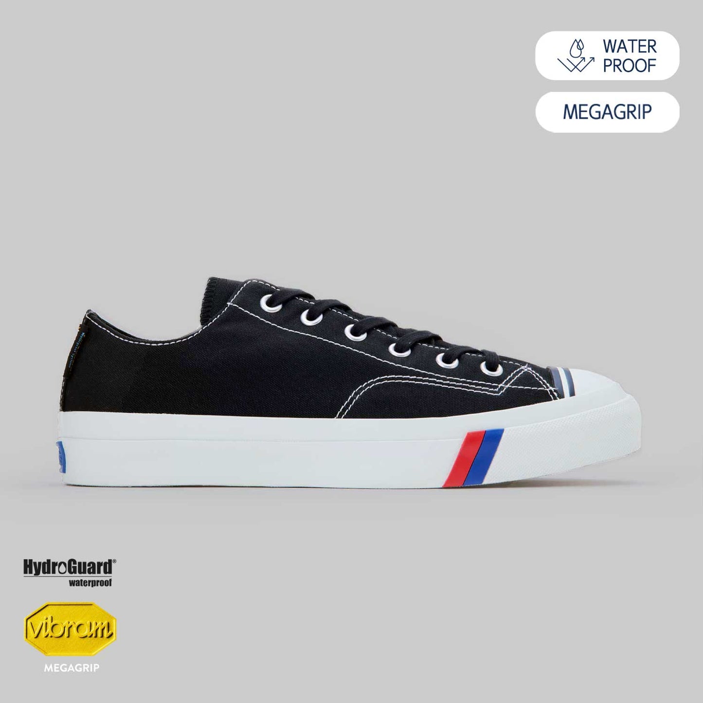 PRO-KEDS, プロケッズ, ロイヤルアメリカ ロー, ウォータープルーフ, ブラック, PN1321WPBK