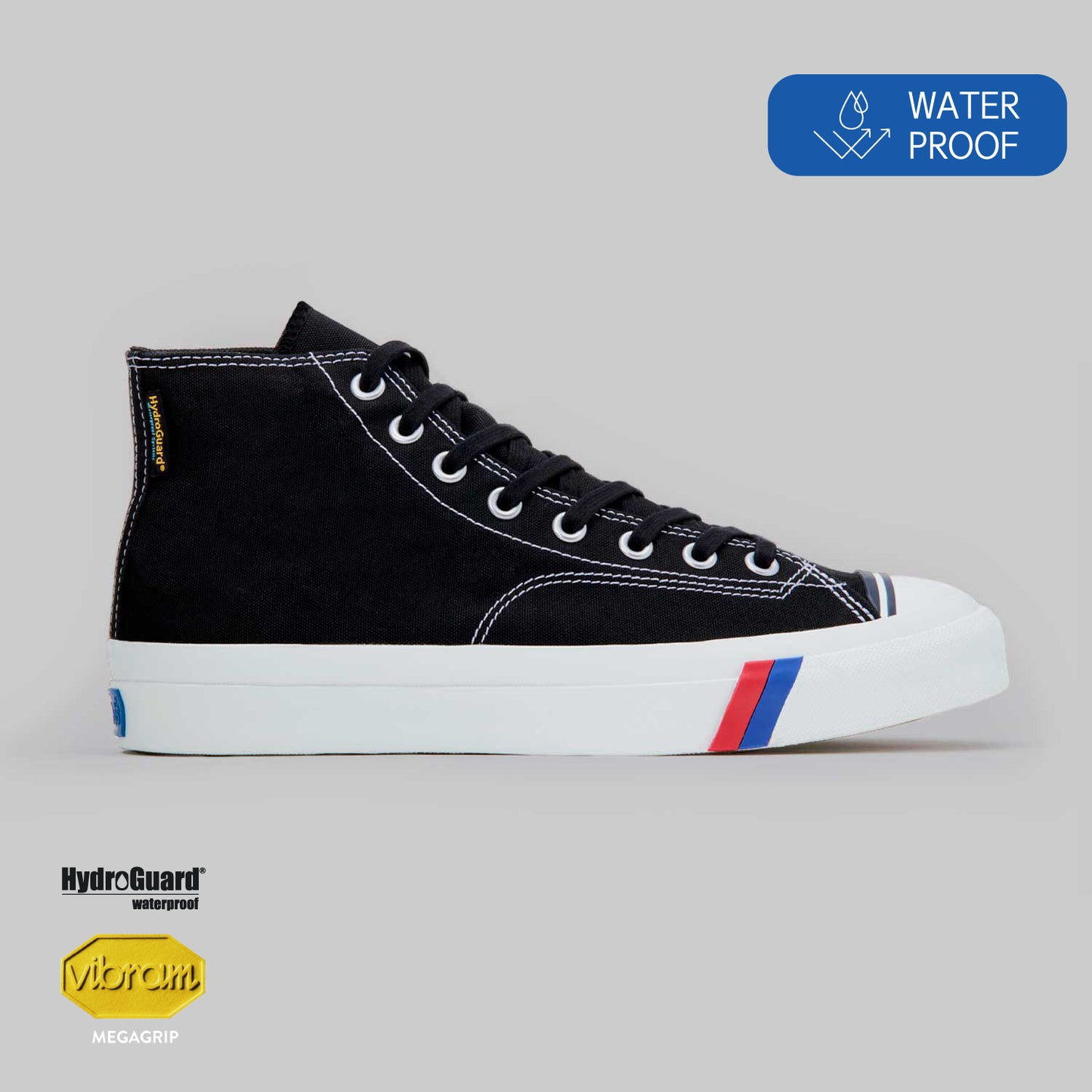 ロイヤルアメリカ ハイ 〈ウォータープルーフ〉ブラック  PN1221WPBK