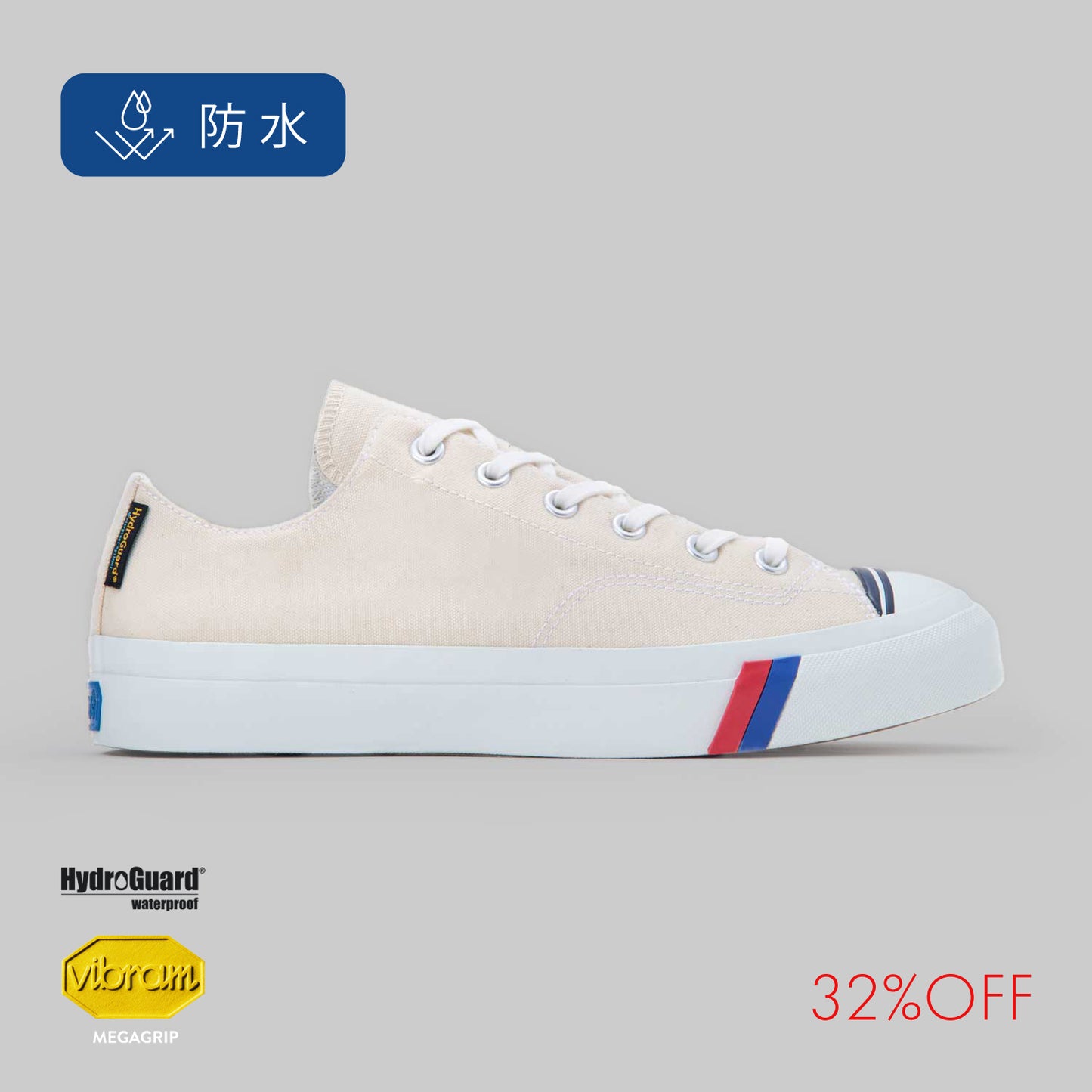 ロイヤルアメリカ ロー 〈ウォータープルーフ〉ナチュラルホワイト PN1321WPNW