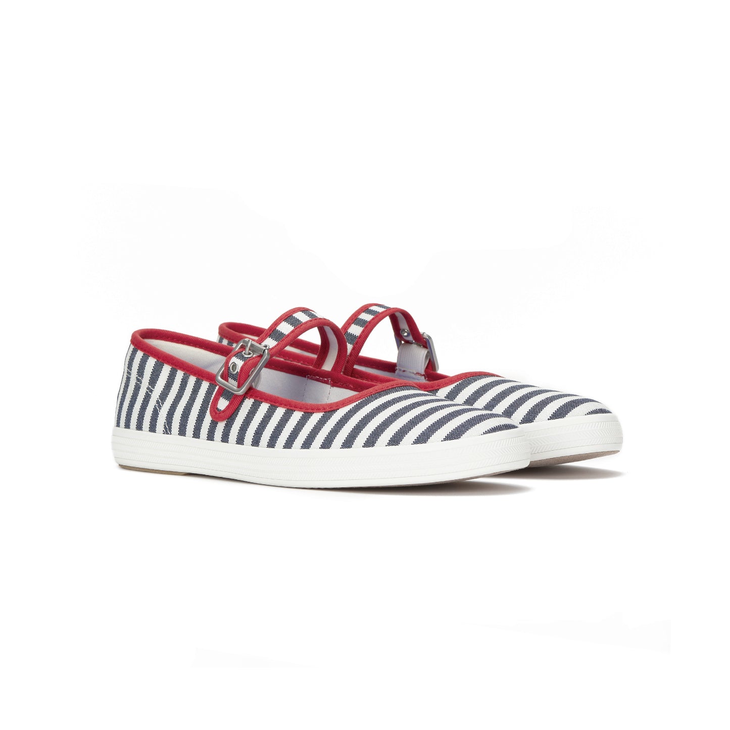 メイジー メリー ジェーン プリンティド ストライプ ツイル ネイビー WF69330