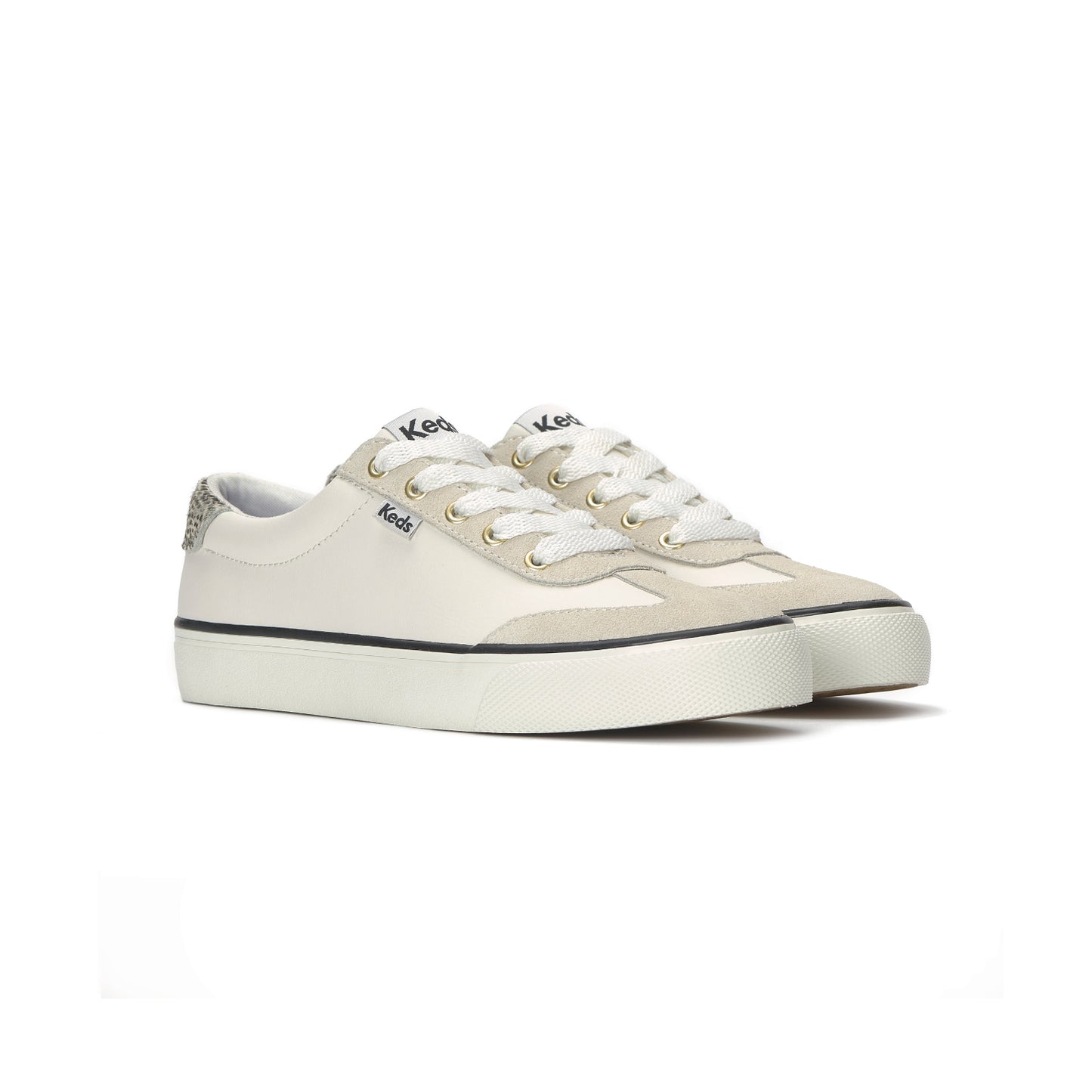 ジャンプ キック T-トゥ レザー/スエード ヘアー カーフヒール ナチュラルホワイト WH68631