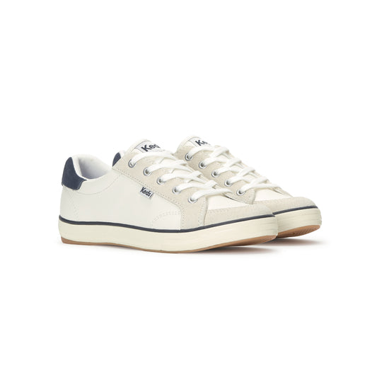 センター スリー レザー/スエード オフホワイト WH68640