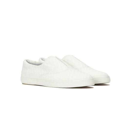 ケッズ チャンピオン ラウンド トゥ スリップ オフホワイト WF69368