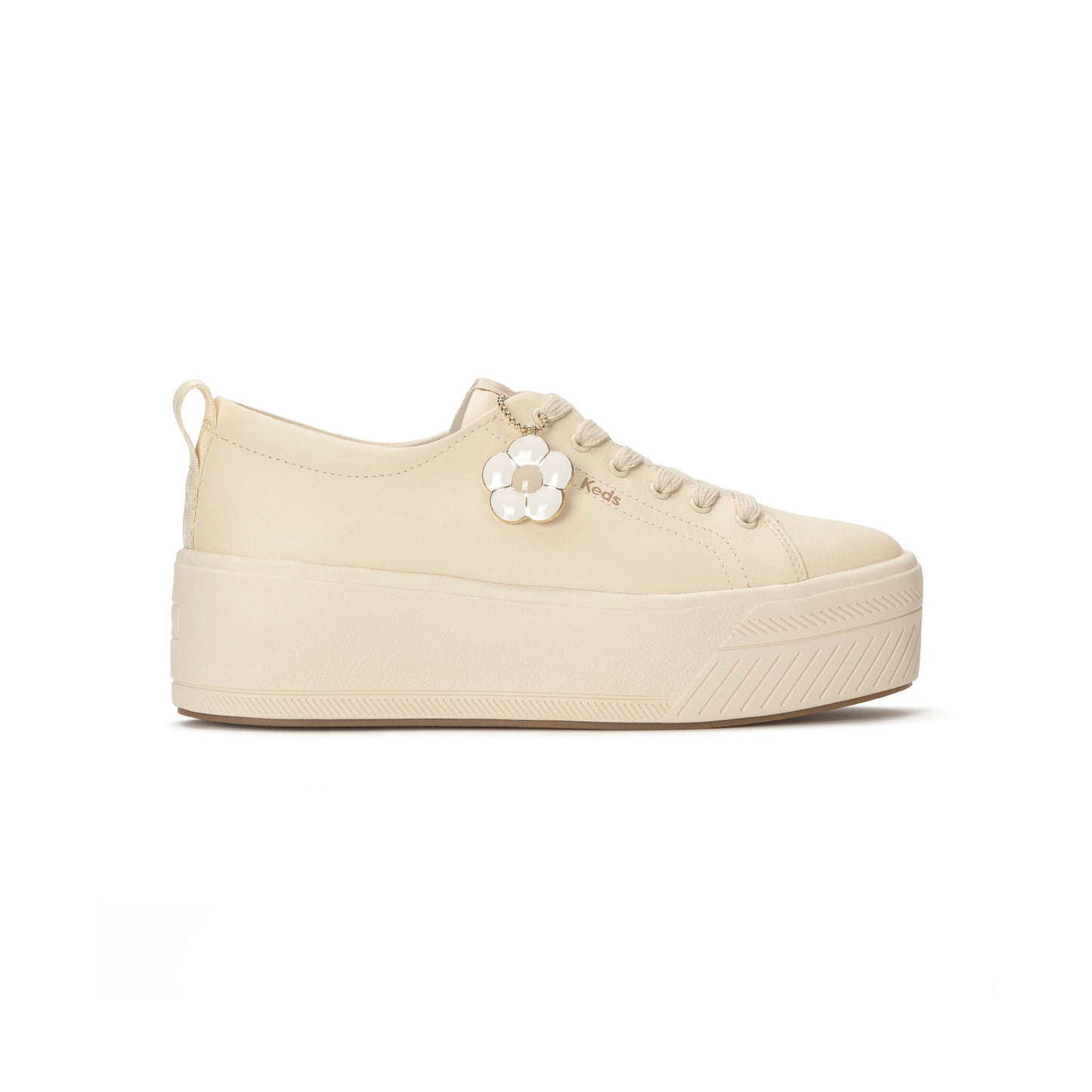 スカイラー レザー デイジー チャーム ベージュ WH69256