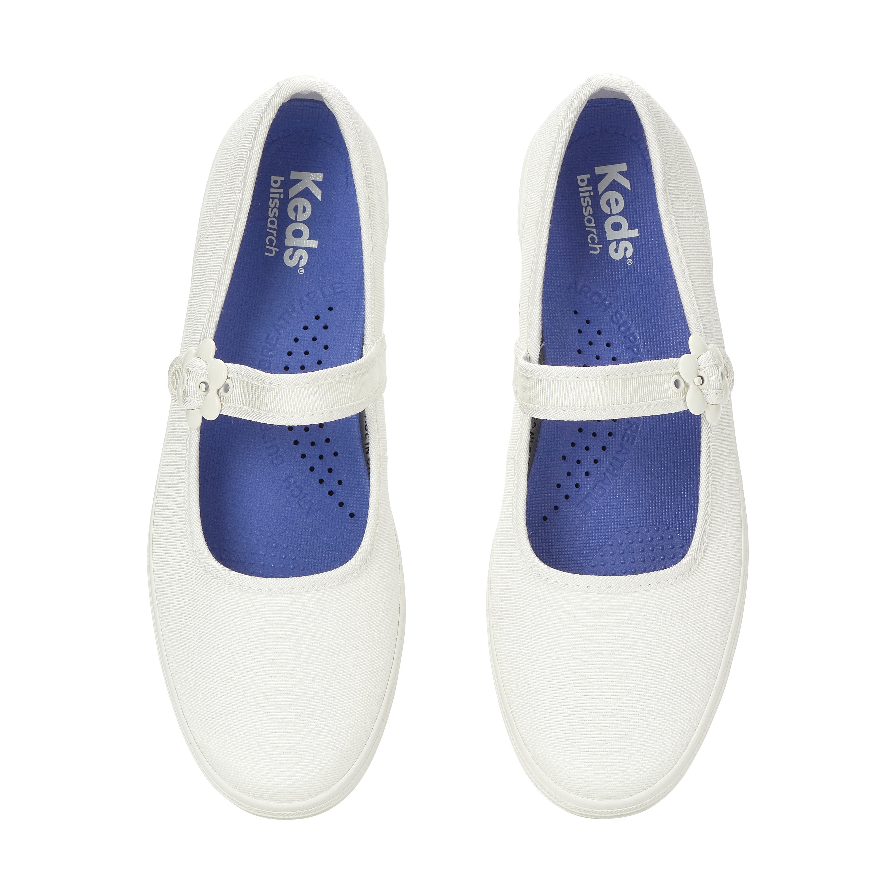 メイジー メリー ジェーン グログラン ホワイト WF69156 – Keds