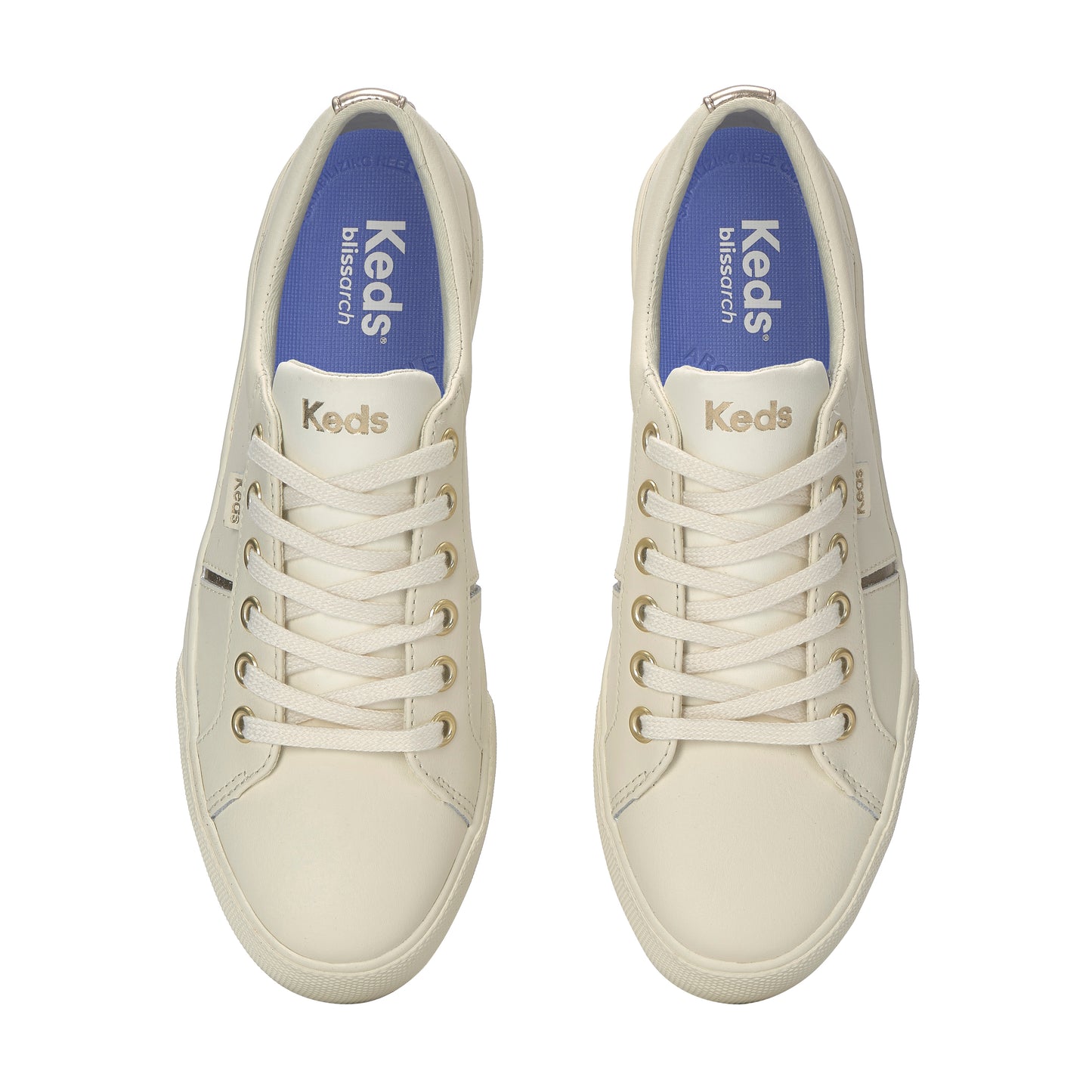 ジャンプ キック デュオ レザー メタリック ポップス ナチュラルホワイト WH68090