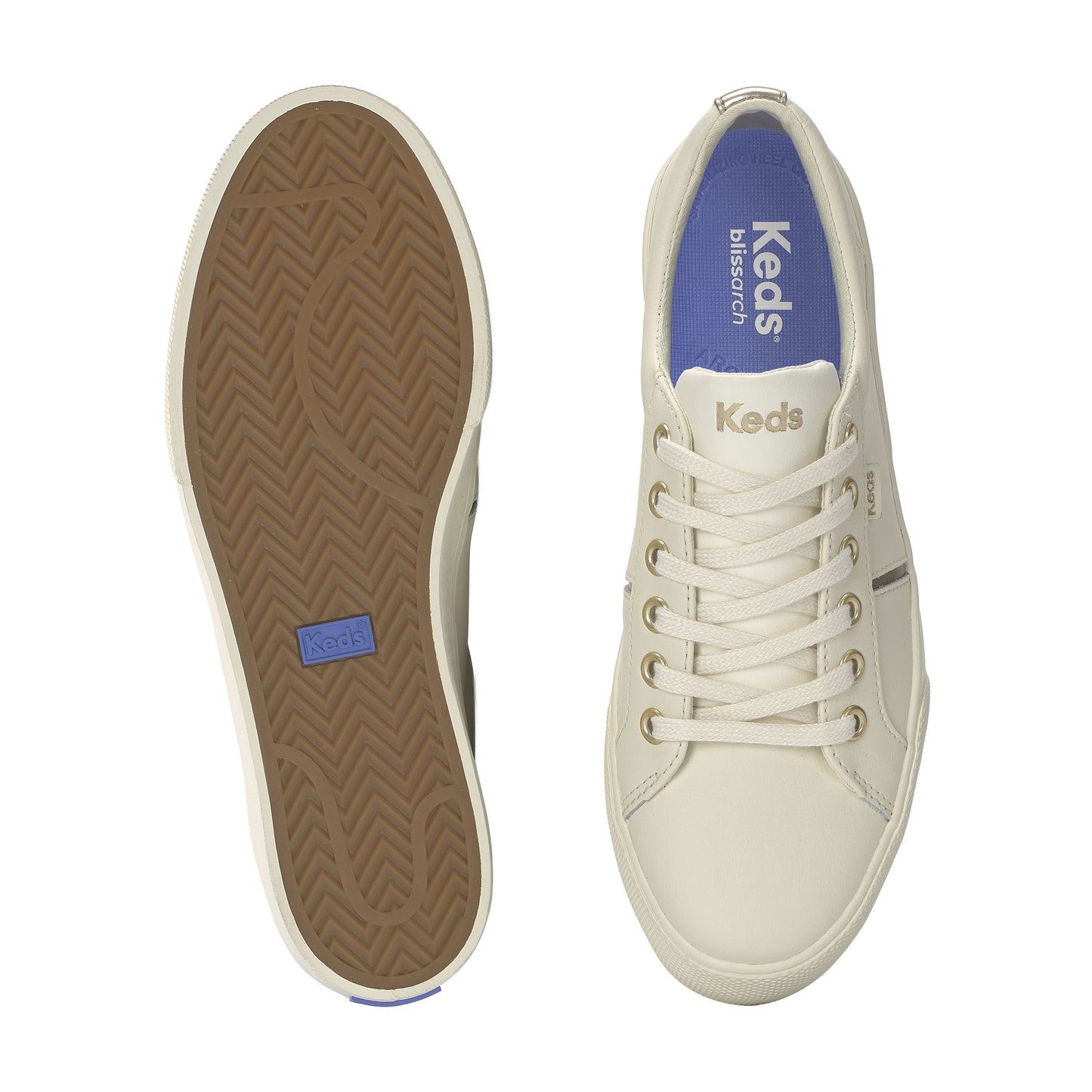 ジャンプ キック デュオ レザー メタリック ポップス ナチュラルホワイト WH68090