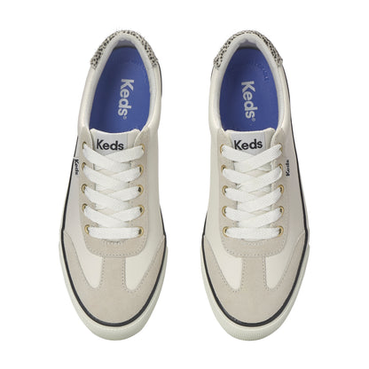 ジャンプ キック T-トゥ レザー/スエード ヘアー カーフヒール ナチュラルホワイト WH68631