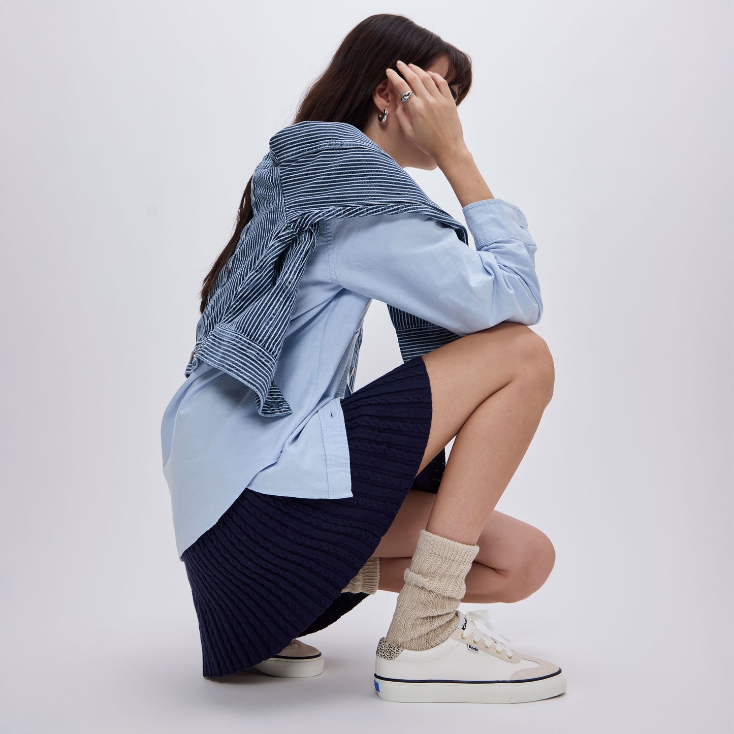 ジャンプ キック T-トゥ レザー/スエード ヘアー カーフヒール ナチュラルホワイト WH68631