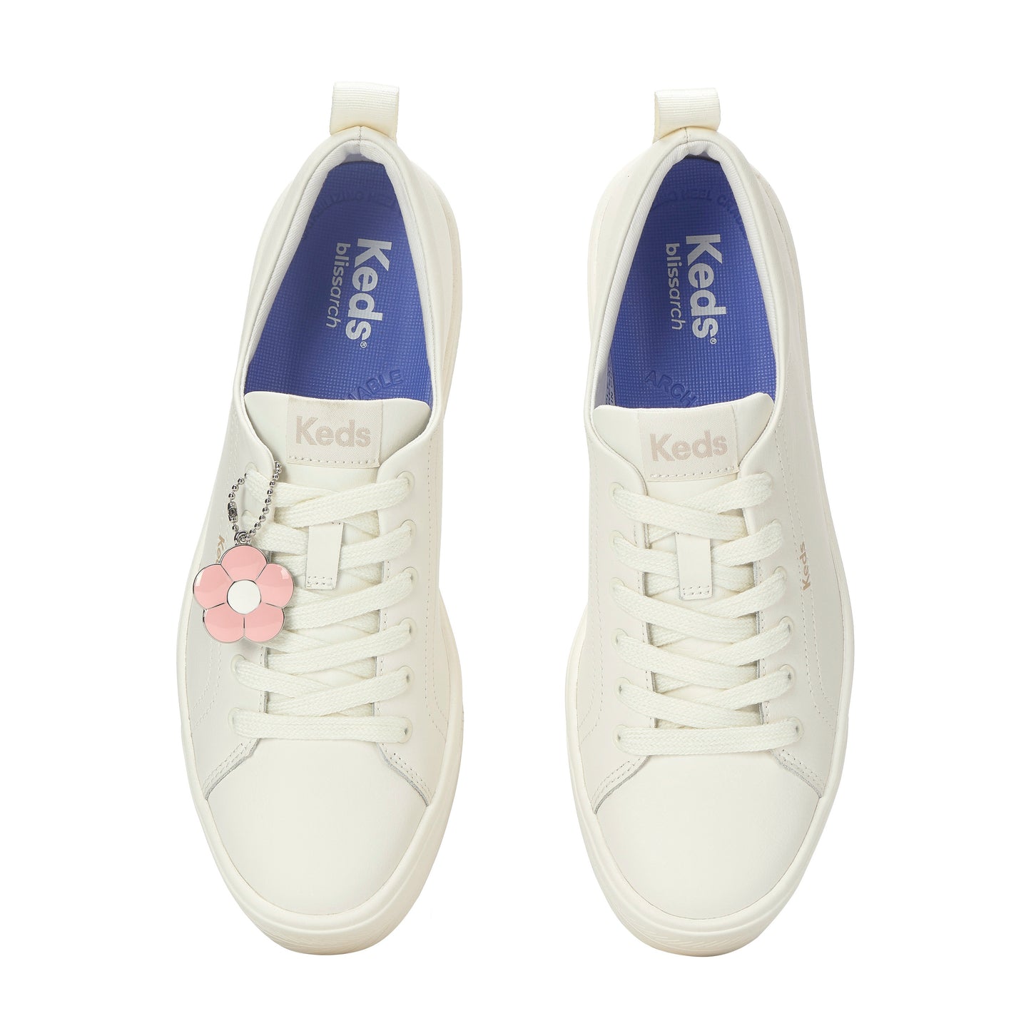 スカイラー レザー デイジー チャーム オフホワイト WH69257