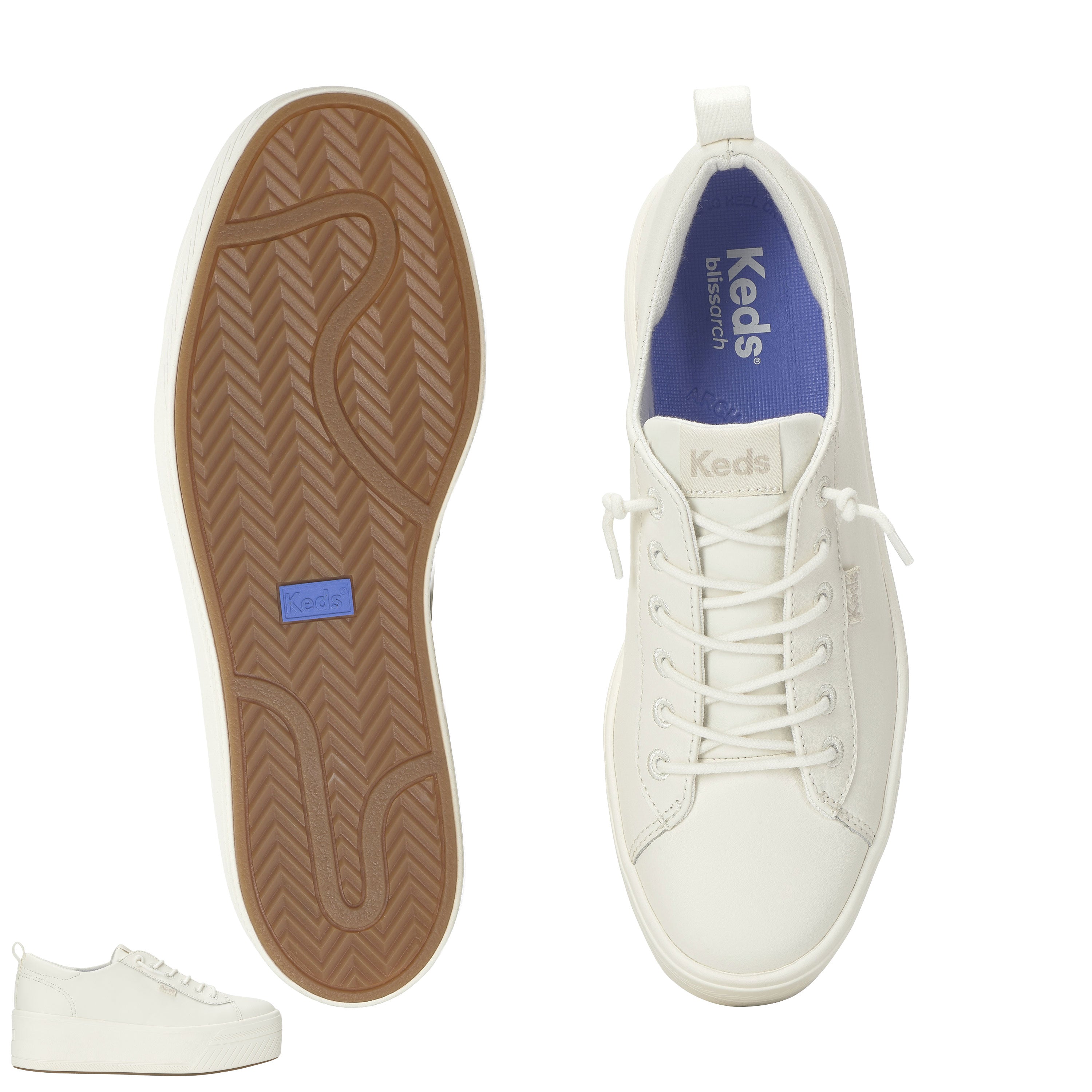 スカイラー スリップオン レザー オフホワイト WH69412 – Keds