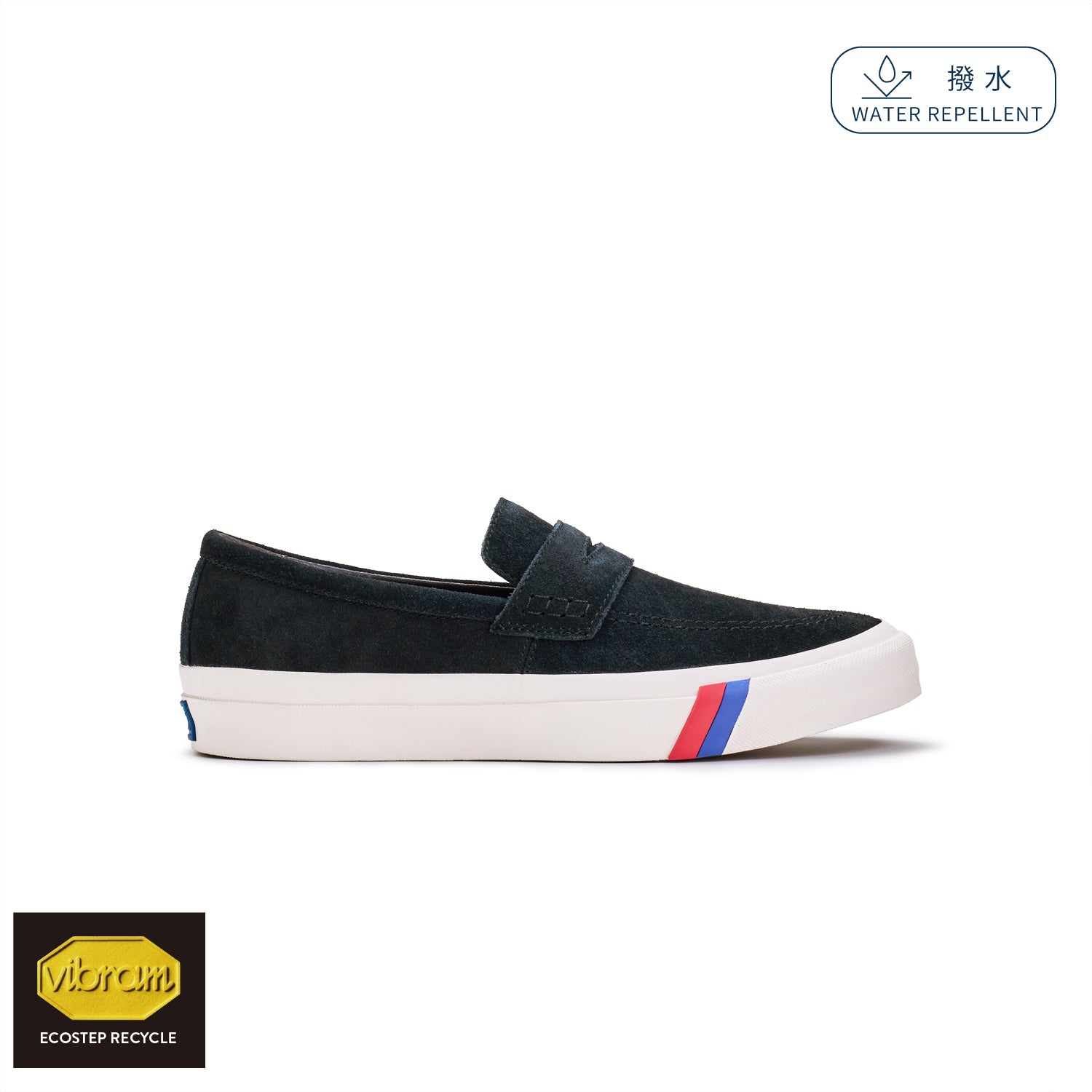 ロイヤル ローファー スエード ブラック×ホワイト PN1621BW – PRO-Keds